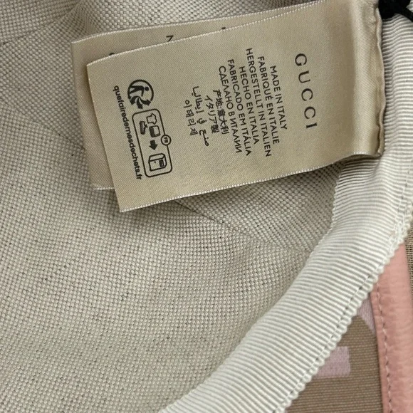 Women’s Gucci jumbo GG canvas, baseball hat in beige and pink size XL Italy - Picture 7 of 10
